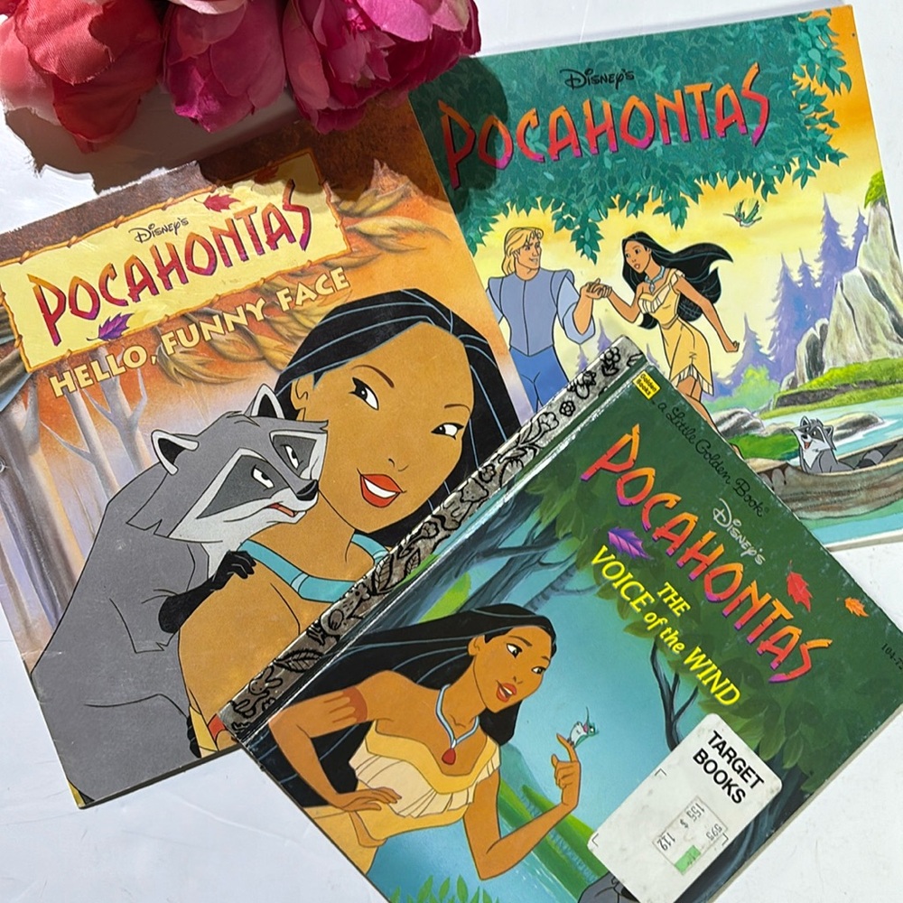 Walt Disney Pocahontas Movie Book CollectionSet of 3 1990s Books